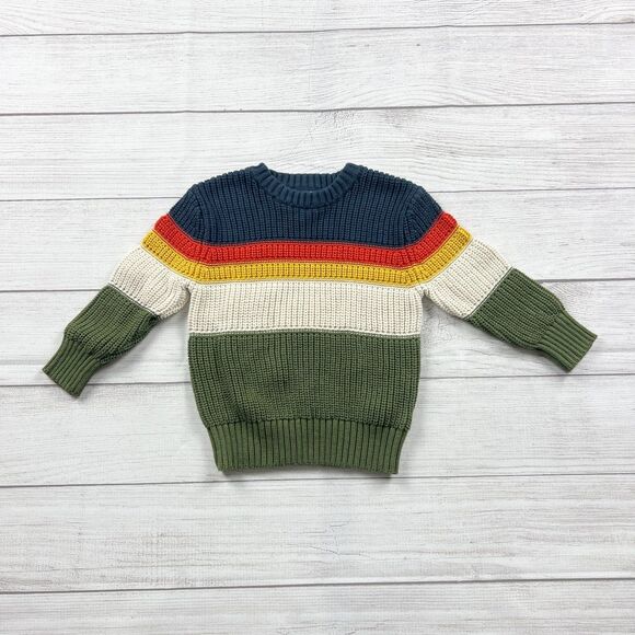 Cat & Jack Colorblock Knit Sweater - Picture 1 of 3